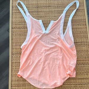 FP Movement by Free People Peach Tank with White Trim